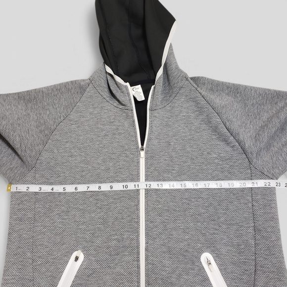 Zyia Active Gray Sport Pocket Hoodie Jacket XXXL Full Zip Outdoors Lightweight - Picture 10 of 13